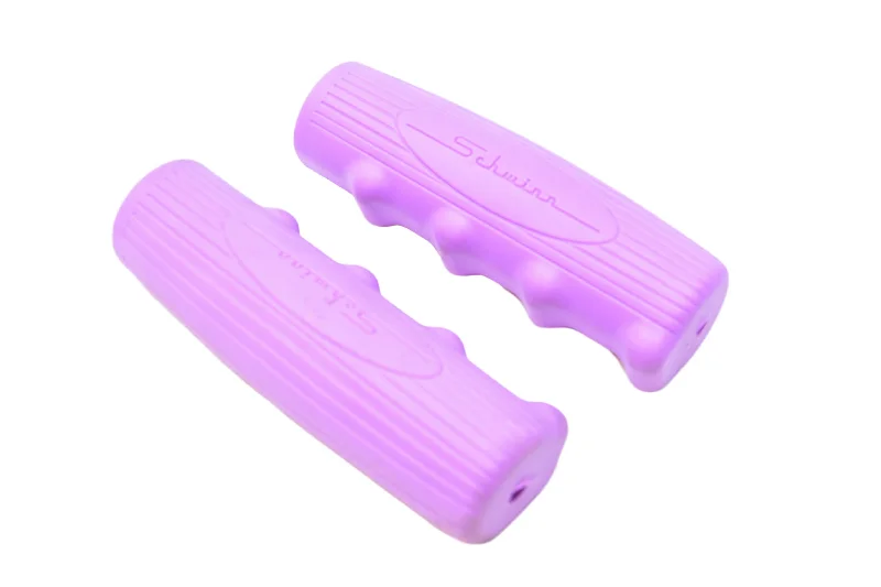 colorful flat bike grips-PAIR TRENDY SCHWINN LILAC LADIES BICYCLE KRATON RUBBER GIRLS BIKE HANDLEBAR GRIPS