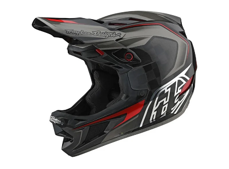 Bicycle helmet ethical make-Troy Lee Designs D4 Carbon MIPS Full Face Helmet - Exile - Gray - 2021