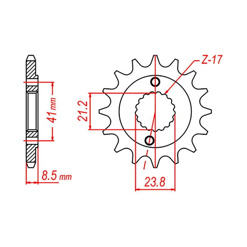 Ventilated bike backpack-MTX 1322 Steel Front Sprocket #520 (13T) (10-587-13)