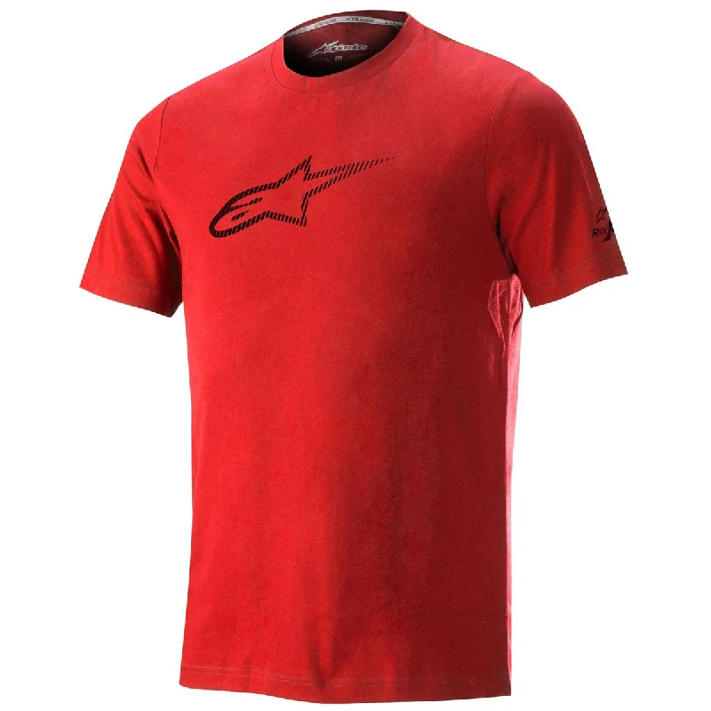 cycling clothing for quiet rides-T-Shirt Alpinestars Ageless V2 Tech - Rosso