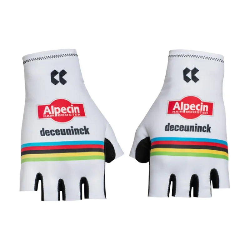 cycling clothing with secret pockets-Guanti Kalas Alpecin Deceuninck 2024 - WC