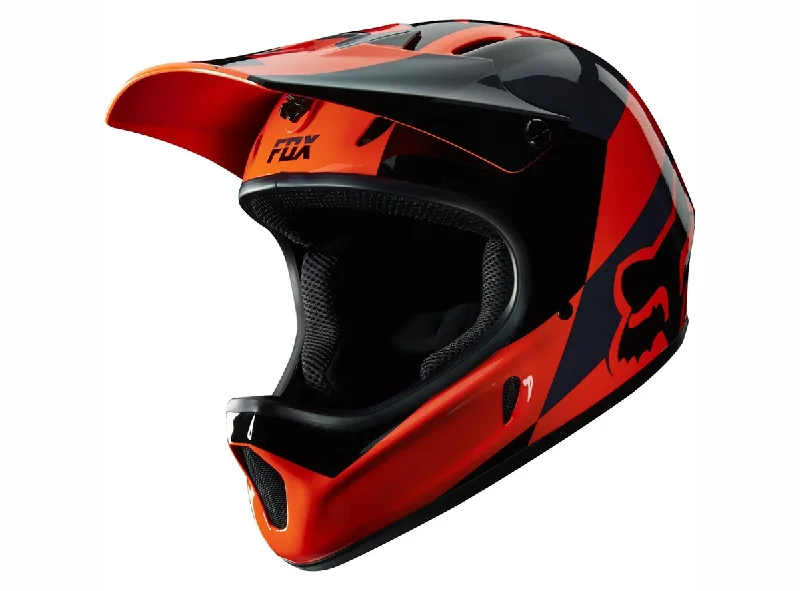 Bicycle helmet friend gift-Fox Racing Rampage Mako Full Face Helmet - Orange