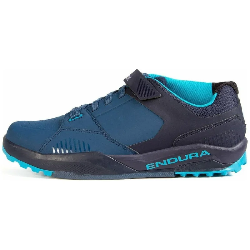 cycling clothing with hip vibe-Endura MT500 Burner Flat Mens MTB Cycling Shoes - Navy