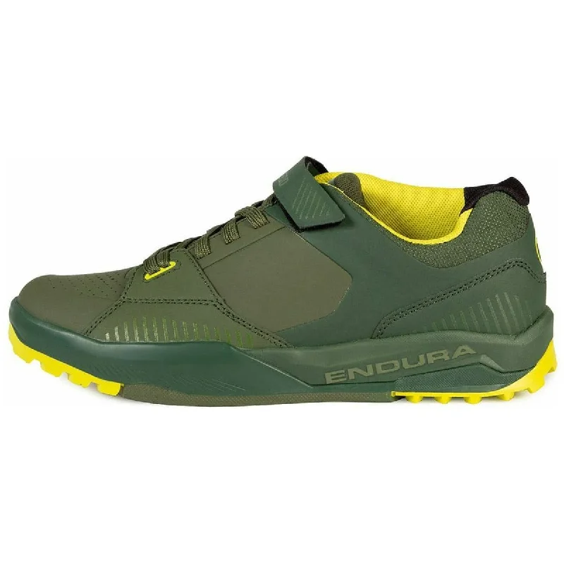 cycling clothing for simple wash-Endura MT500 Burner Flat Mens MTB Cycling Shoes - Green