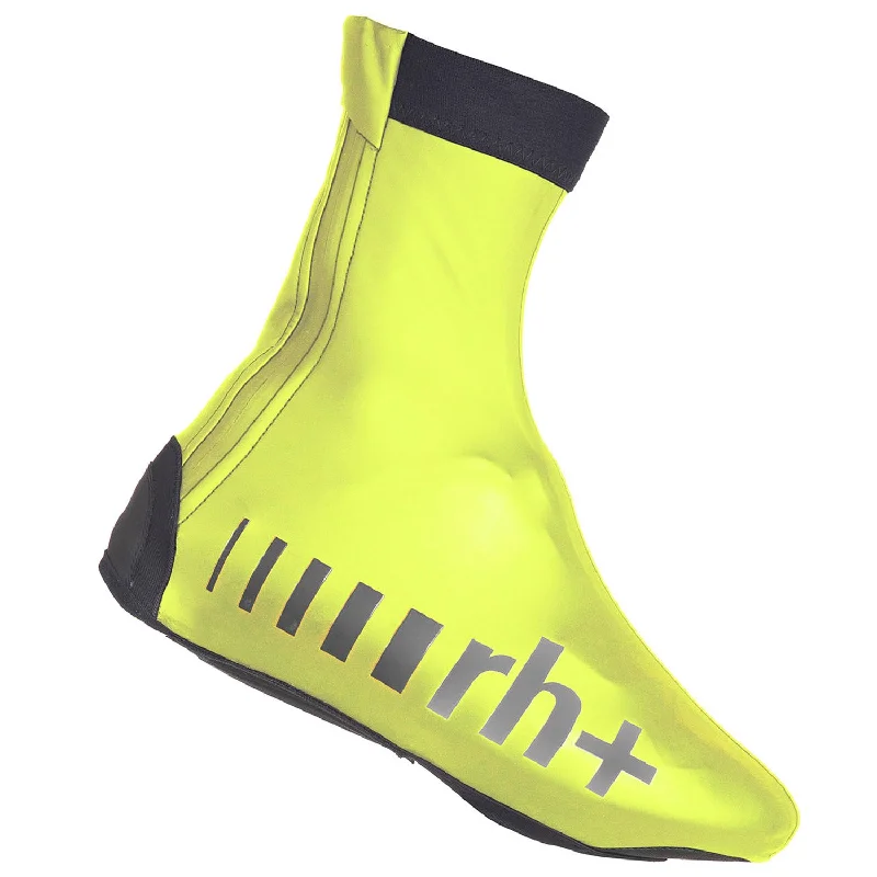 cycling clothing for warm springs-Copriscarpe Rh+ Logo Storm - Giallo Fluo