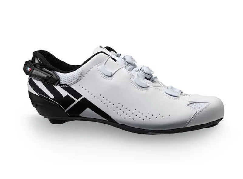 cycling clothing with crew designs-Sidi Shot 2S Road Shoe - White-Black