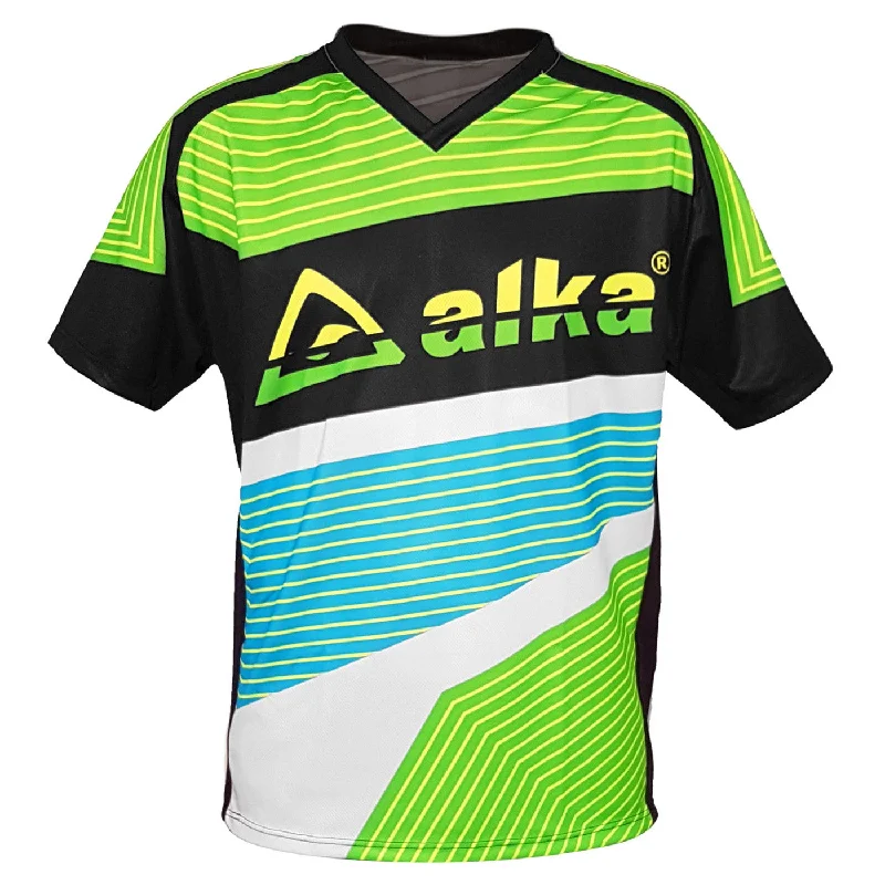 cycling clothing with full warmth-Maglia Alka Off Road - Verde