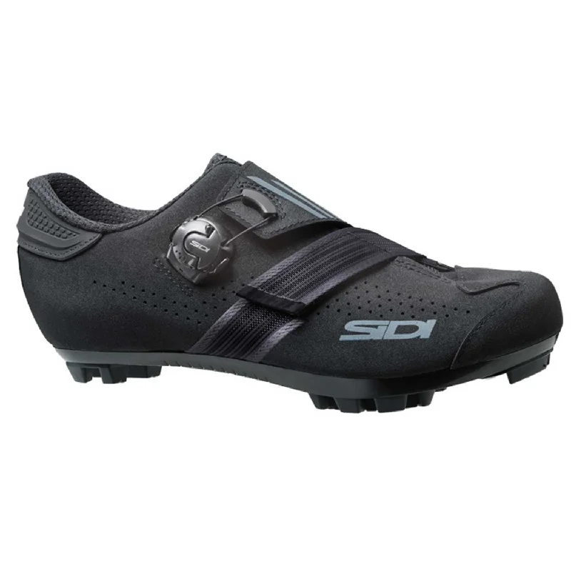 cycling clothing with good support-Scarpe Sidi MTB Aertis - Nero