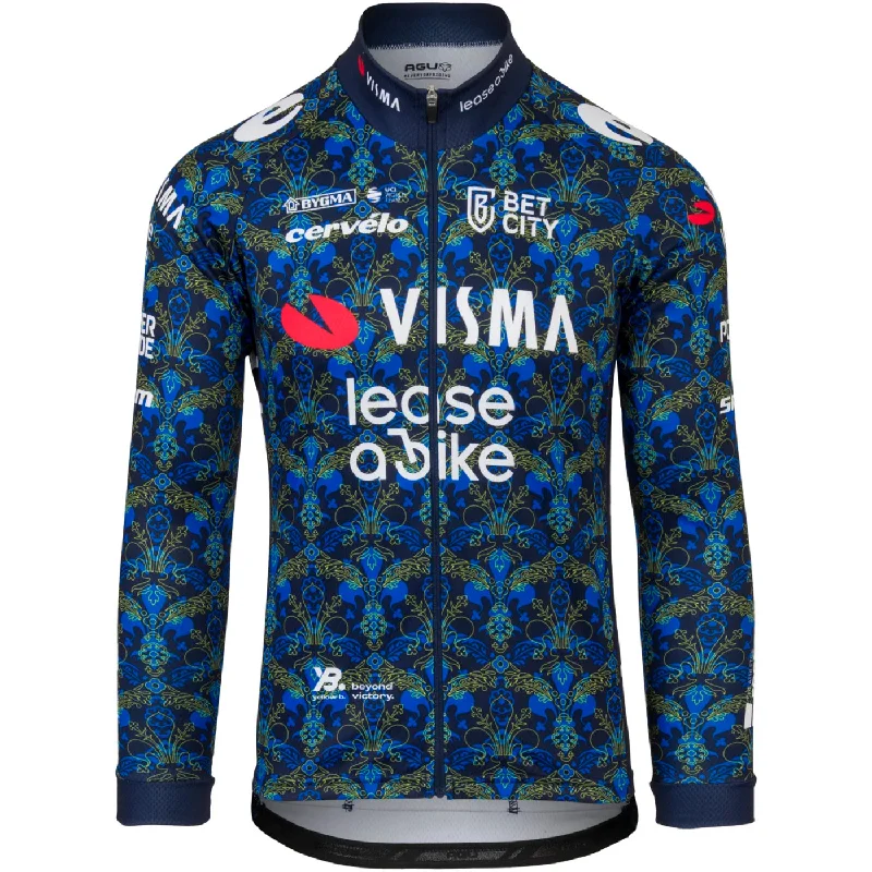 cycling clothing with breeze shield-Maglia maniche lunghe Agu Team Visma Lease a bike 2024 The Renaissance - Tdf