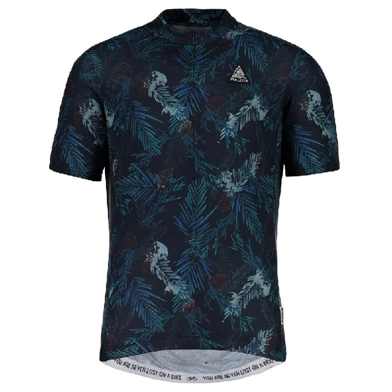 cycling clothing with neat prints-Maglia Maloja TaraspM - Blu