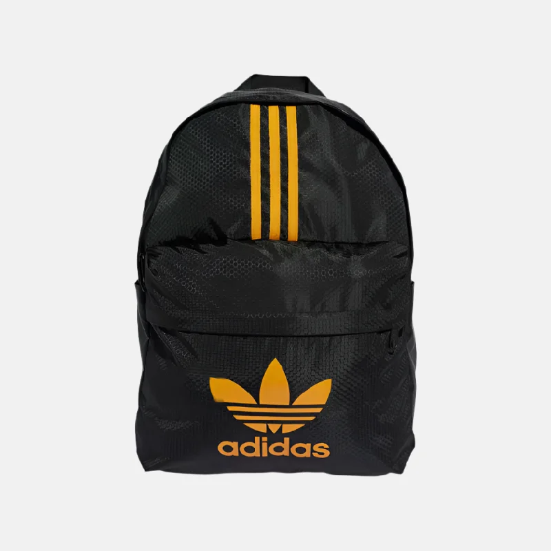 Neon-trimmed helmet-Adidas Originals Backpack -Black/Eqt Orange