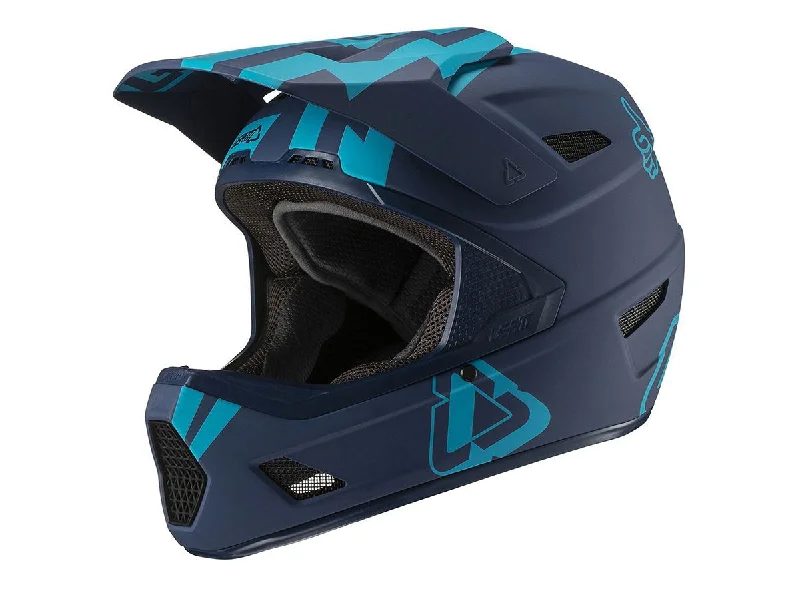 Bicycle helmet non-toxic-Leatt DBX 3.0 DH V19.3 Full Face Helmet - Stadium - Ink