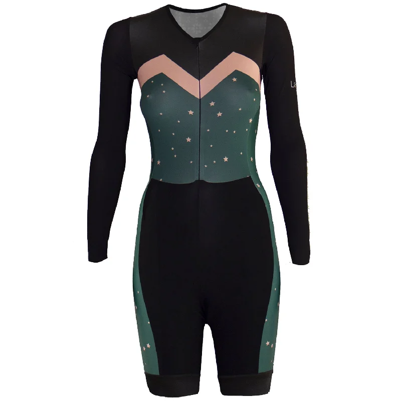 cycling clothing for low funds-Body donna Lago Stardust - Verde