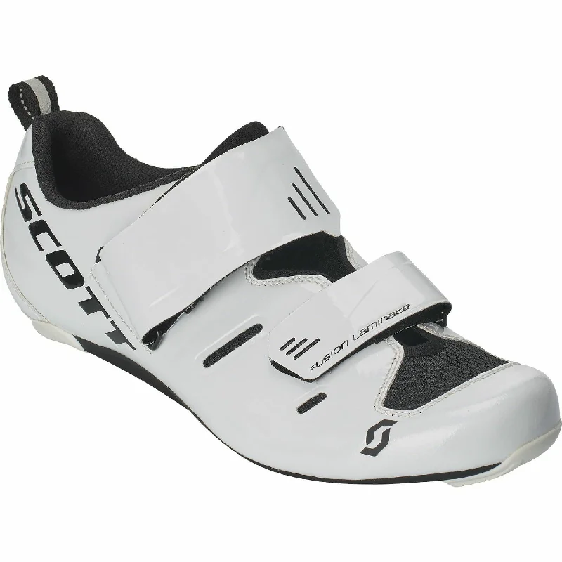 cycling clothing with snug support-Scott Tri Pro Mens Road Cycling Shoes - White