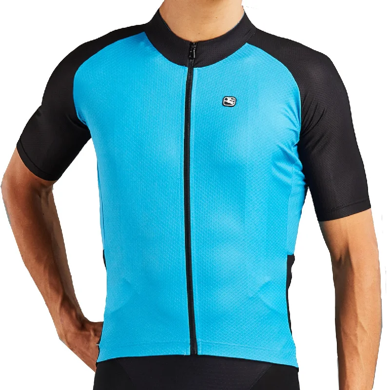 cycling clothing with loose cuffs-Maglia Giordana Lungo - Azzurro