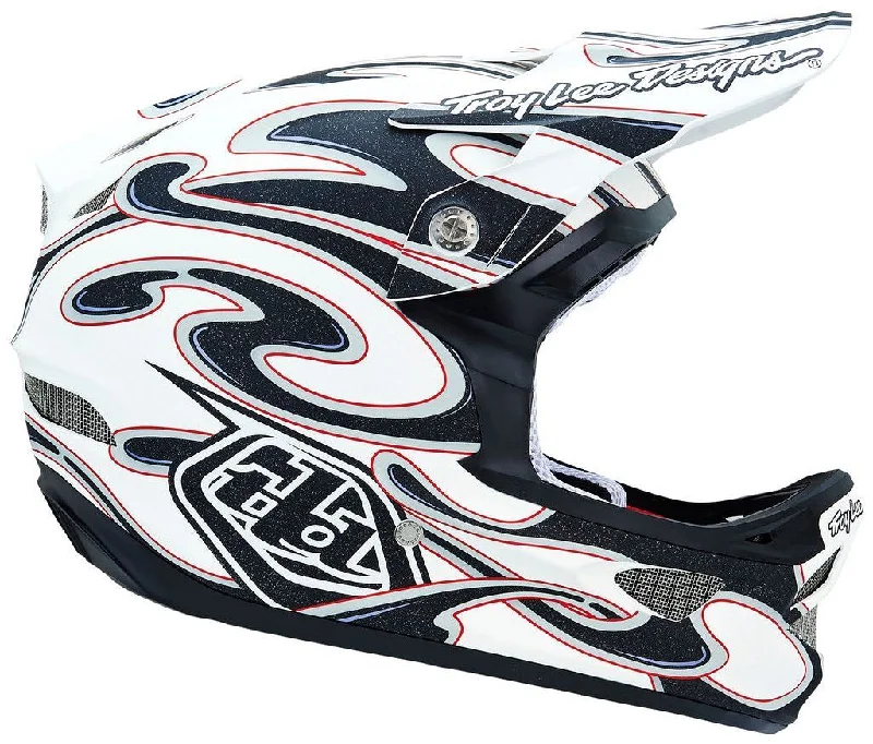 Bicycle helmet pro advice-Troy Lee Designs D3 Composite Full Face Helmet - Squirt