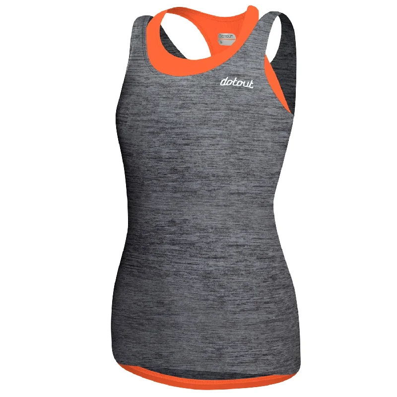 cycling clothing with crisp style-Maglia donna senza maniche Dotout Elite - Grigio