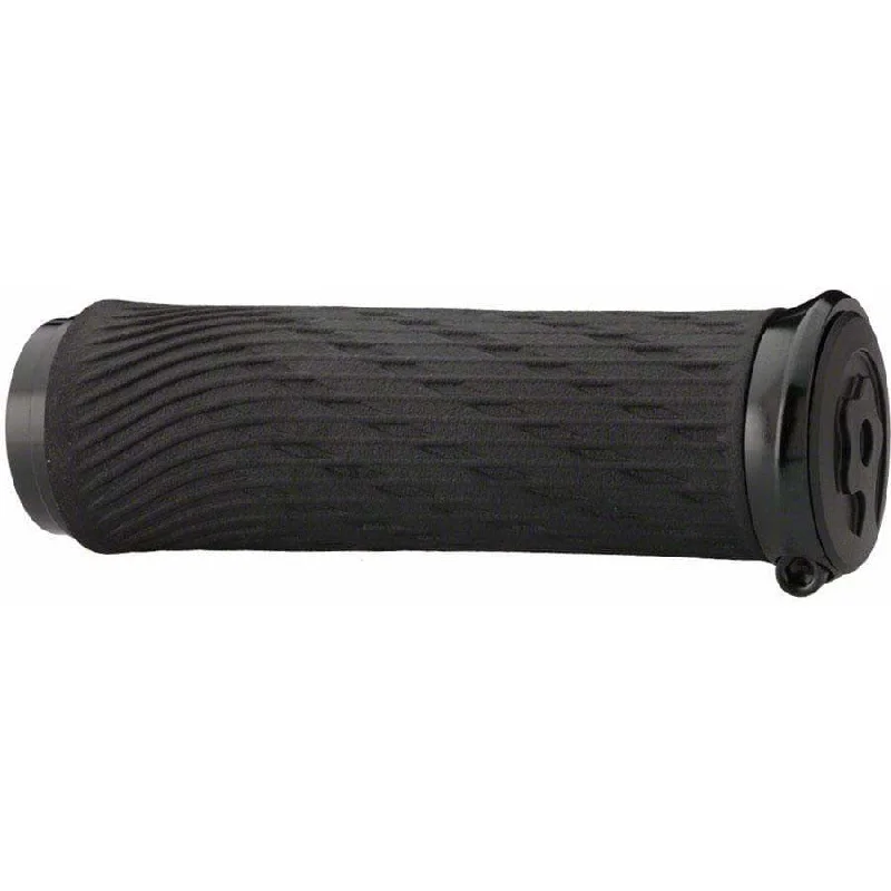 gradient rainproof bike grips-Jaws Shift Grips - Black Lock-On