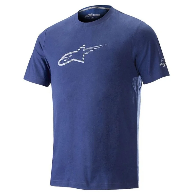 cycling clothing with throwback look-T-Shirt Alpinestars Ageless V2 Tech - Blu