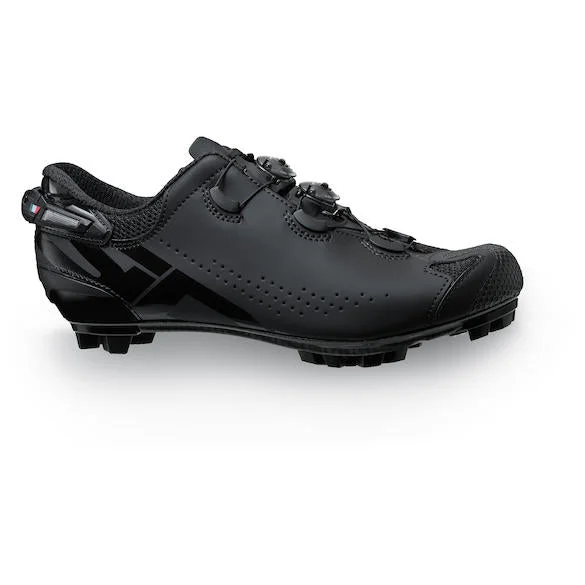 cycling clothing for overland trips-Sidi Tiger 2S Clipless MTB Shoe - Black