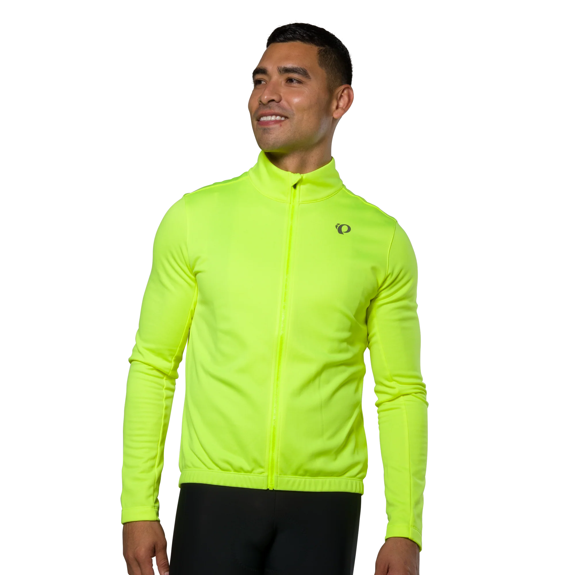 cycling clothing with calf pads-Pearl Izumi Quest Thermal Long Sleeve Road Jersey - Screaming Yellow