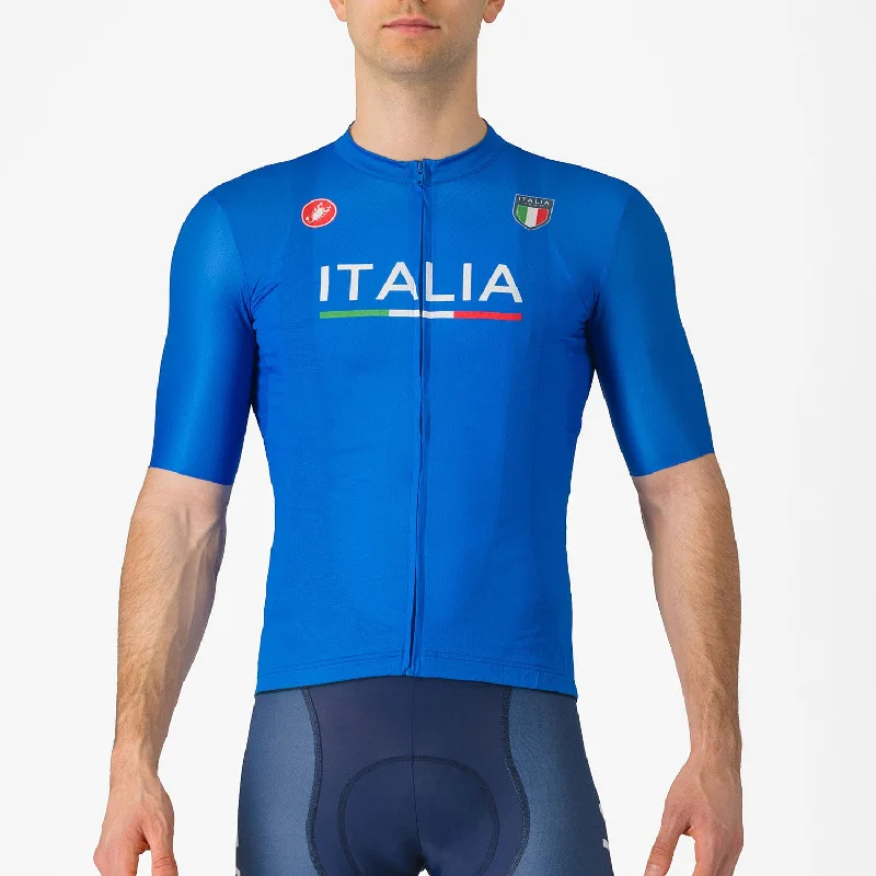 cycling clothing with odor shield-Maglia Castelli Italia Competizione - Parigi 2024