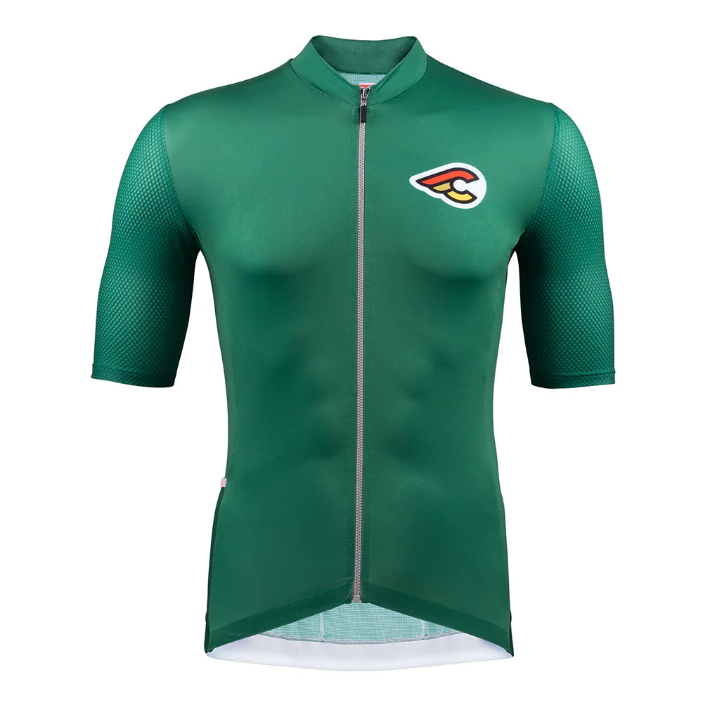 cycling clothing for chill dawns-Maglia Cinelli Tempo Mesh - Verde