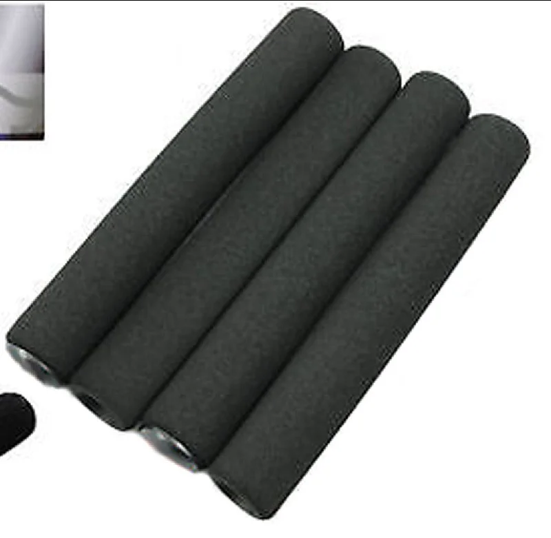 eco-friendly detachable bike grips-PACK OF 4 SPORTS BIKE BICYCLE UNIVERSAL FOAM HANDLEBAR GRIPS – BLACK