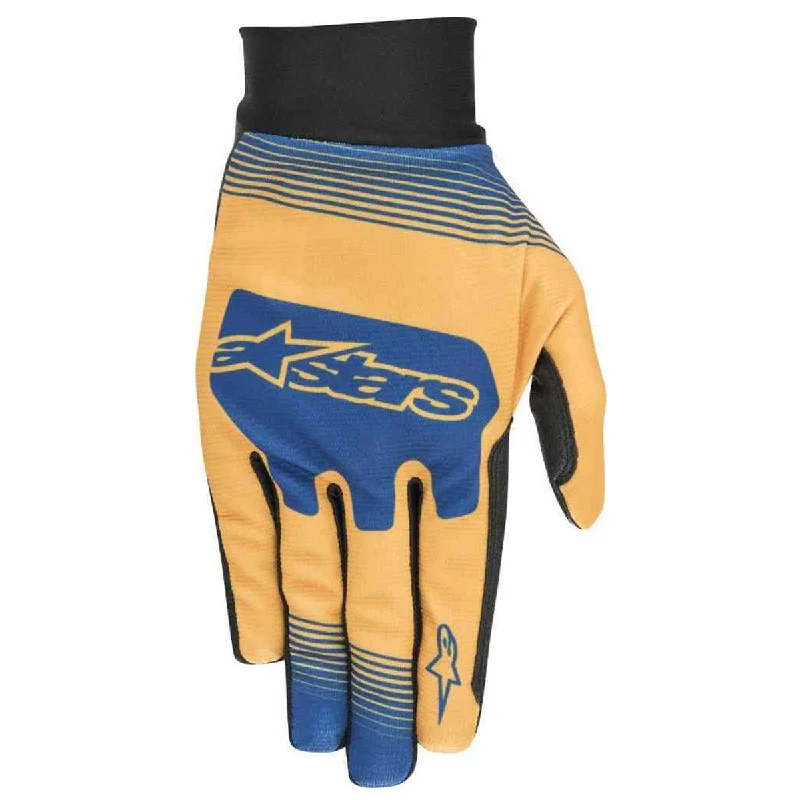 cycling clothing for long treks-Guanti Alpinestar Teton Plus - Giallo blu