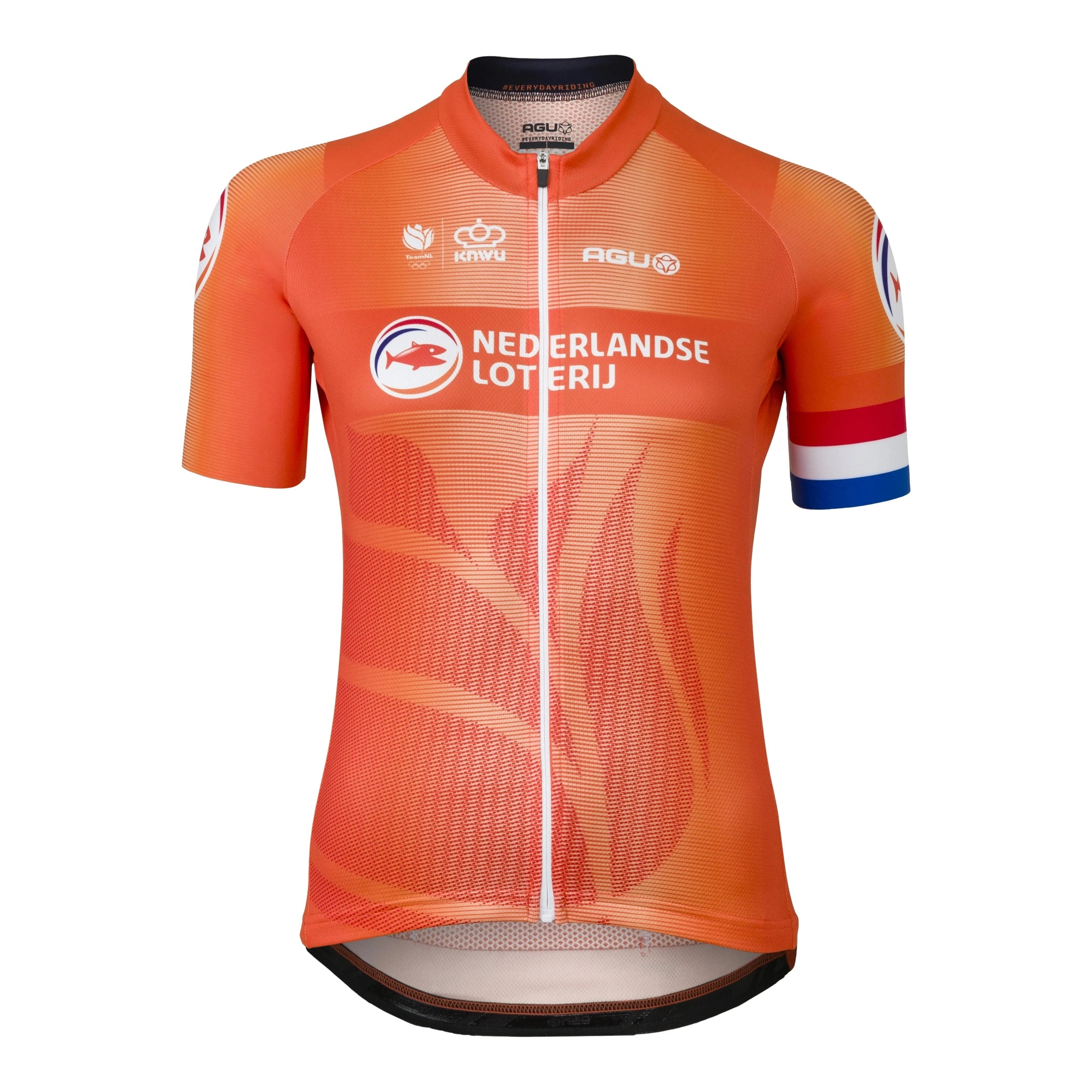 cycling clothing with deep coverage-Maglia donna Agu Nazionale Olandese 2024