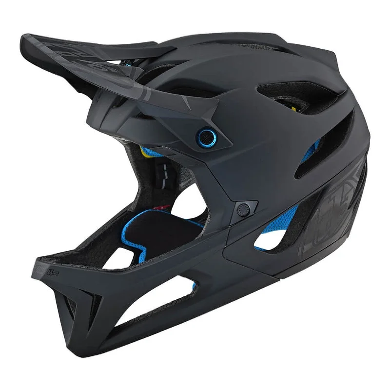 Bicycle helmet national code-Troy Lee Designs Stage MIPS Enduro Full Face Helmet - Stealth - Black