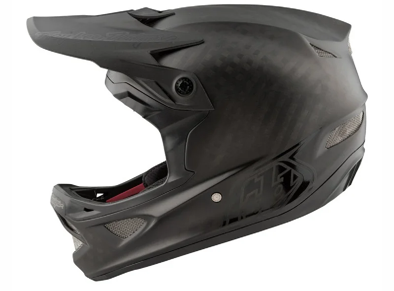 Bicycle helmet flip gear-Troy Lee Designs D3 Carbon MIPS Full Face Helmet - Midnight Black