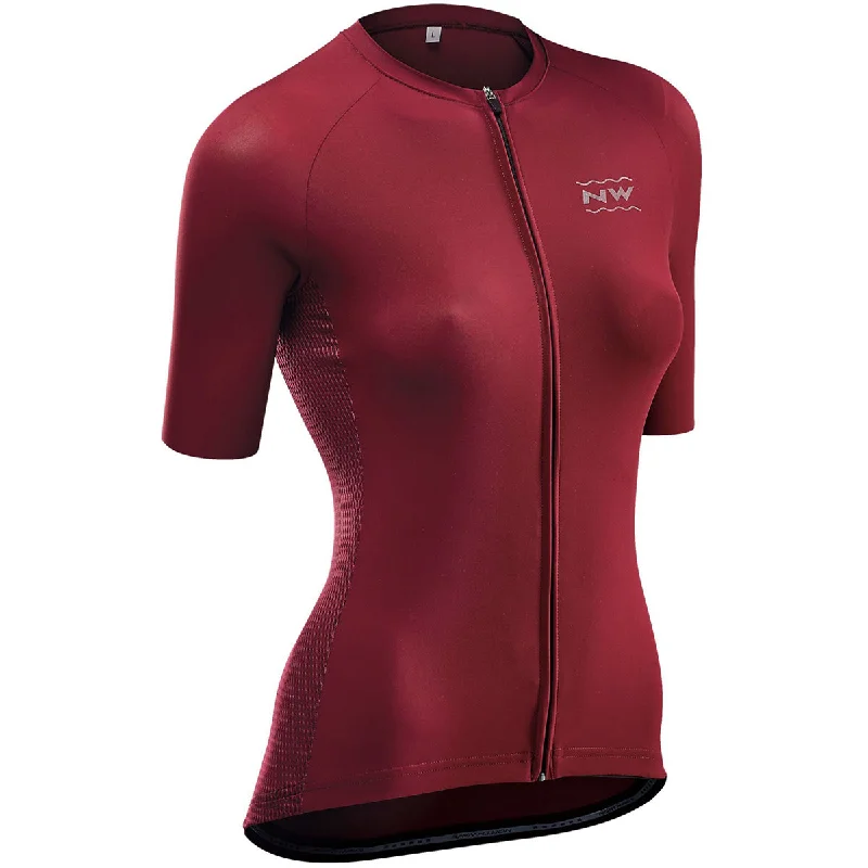 cycling clothing for daily spins-Maglia donna Northwave Allure - Bordeaux