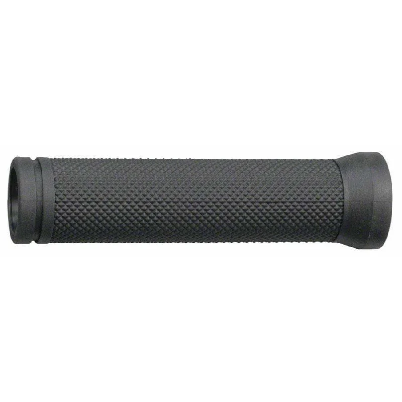 black fluorescent bike grips-Diamond Bike Handlebar Grips - Black