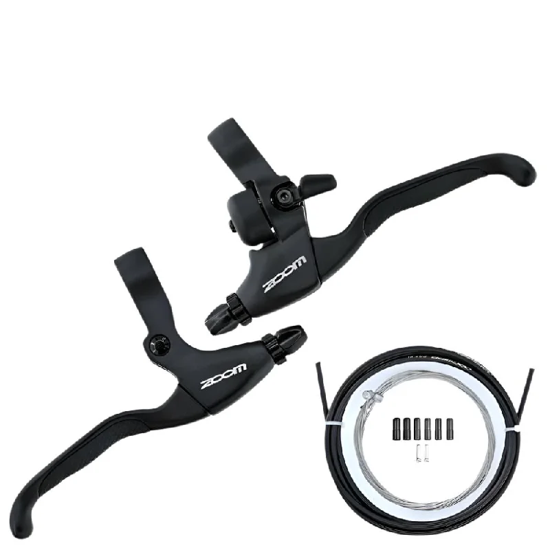 ZOOM bike Brake Lever with Bell Aluminum Alloy V Brake Disc Brake Levers fold bike Brake Levers for 22.2mm handlebar