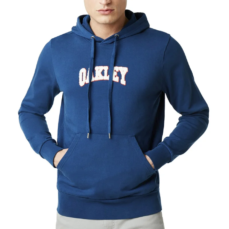 cycling clothing with big zips-Felpa Oakley Lux Chenille Logo - Blu