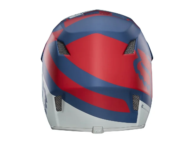 Bicycle helmet game day-Fox Racing Rampage Comp Preme Full Face Helmet - Blue-Red