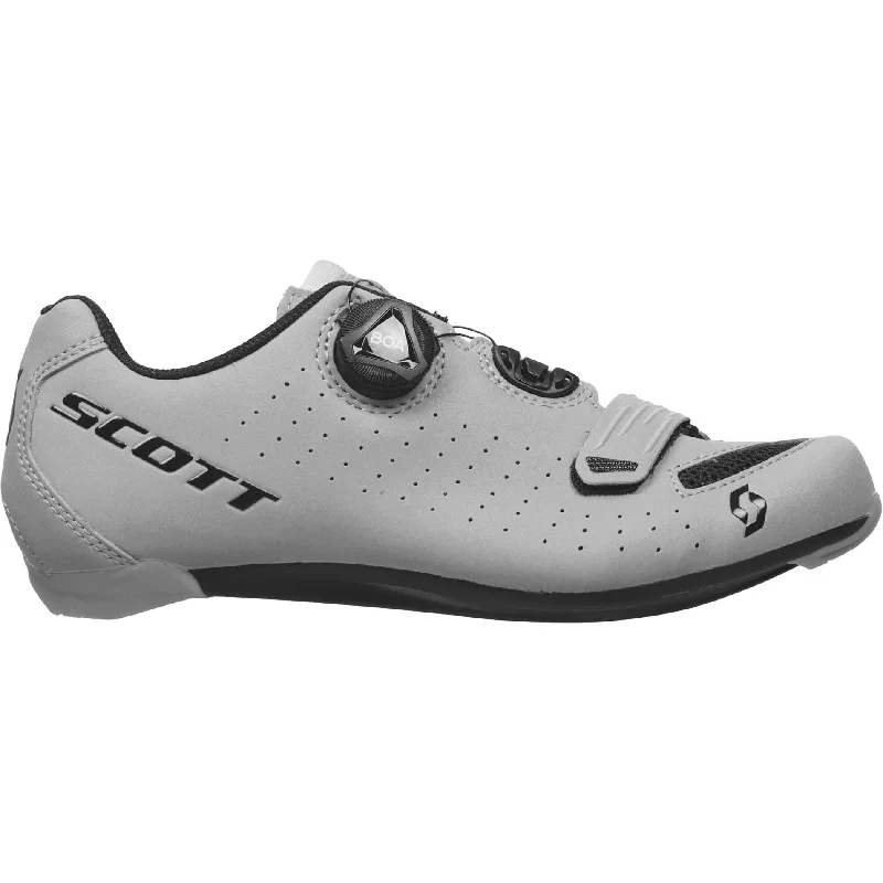 cycling clothing for rough spins-Scott Comp BOA Reflective Womens Road Cycling Shoes - Grey