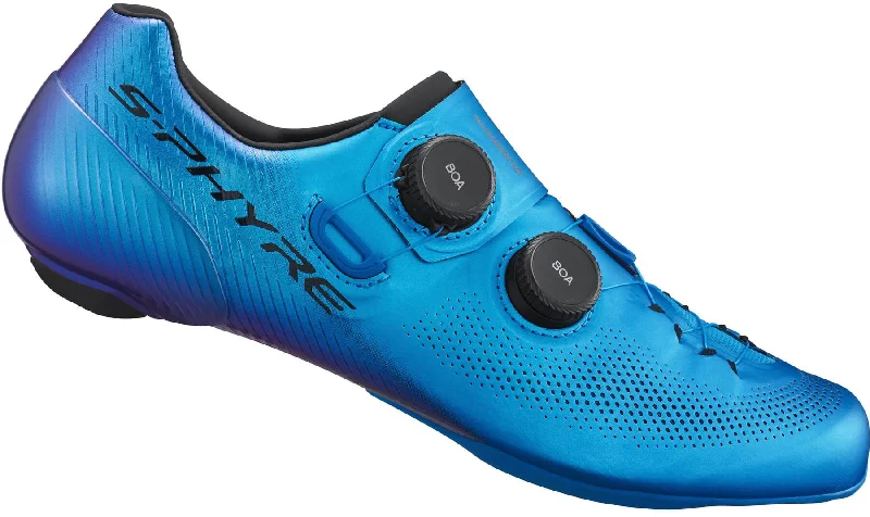 cycling clothing with mild trips-Shimano RC903 S-Phyre Road Cycling Shoes - Blue