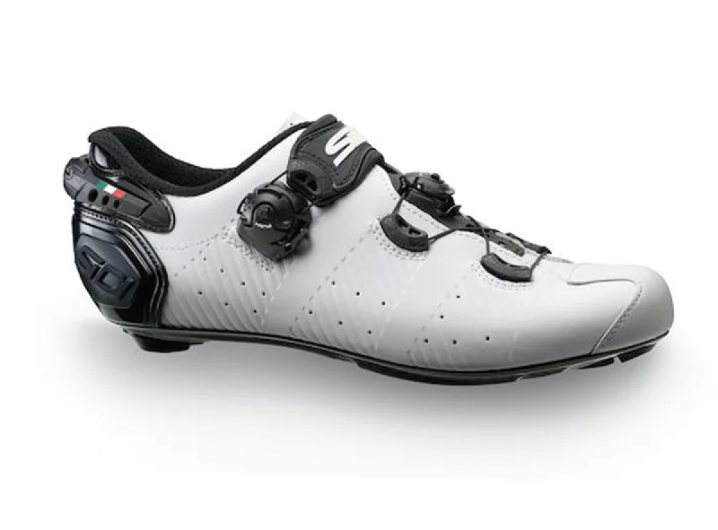 cycling clothing with thick cushion-Sidi Wire 2S Road Shoe - White-Black