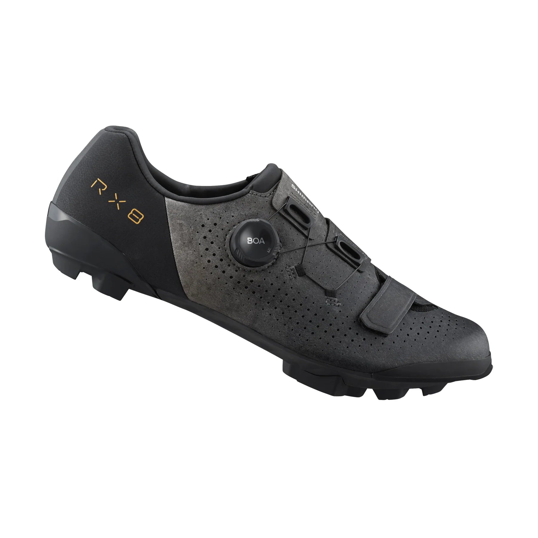 cycling clothing for slim budgets-Shimano RX801 SPD Gravel Shoe - Black