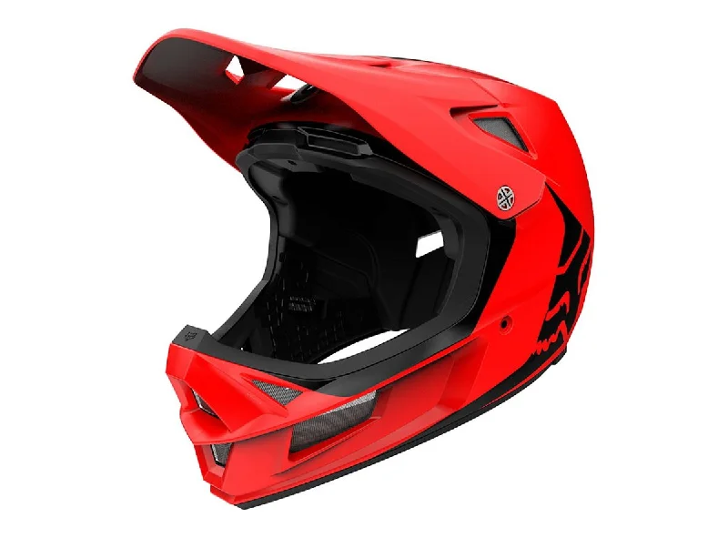 Bicycle helmet ride along-Fox Racing Rampage Comp Full Face Helmet - Infinite - Bright Red - 2020