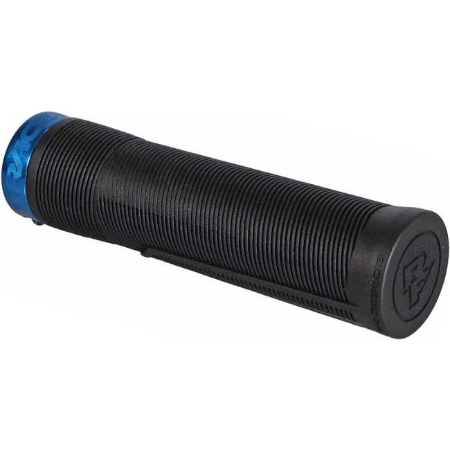 minimalist slide-on bike grips-Race Face Chester Lock-On Grips - 31mm - Blue