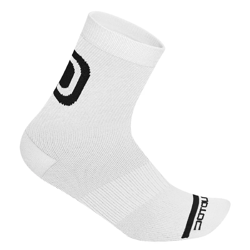 cycling clothing for short outings-Calze Dotout Logo 15 - Bianco