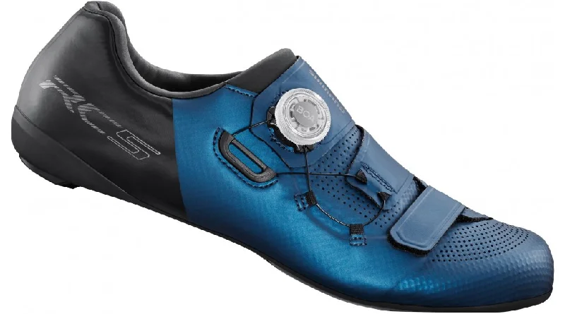 cycling clothing with sun shield-Shimano RC502 Road Shoe - SMU - Blue