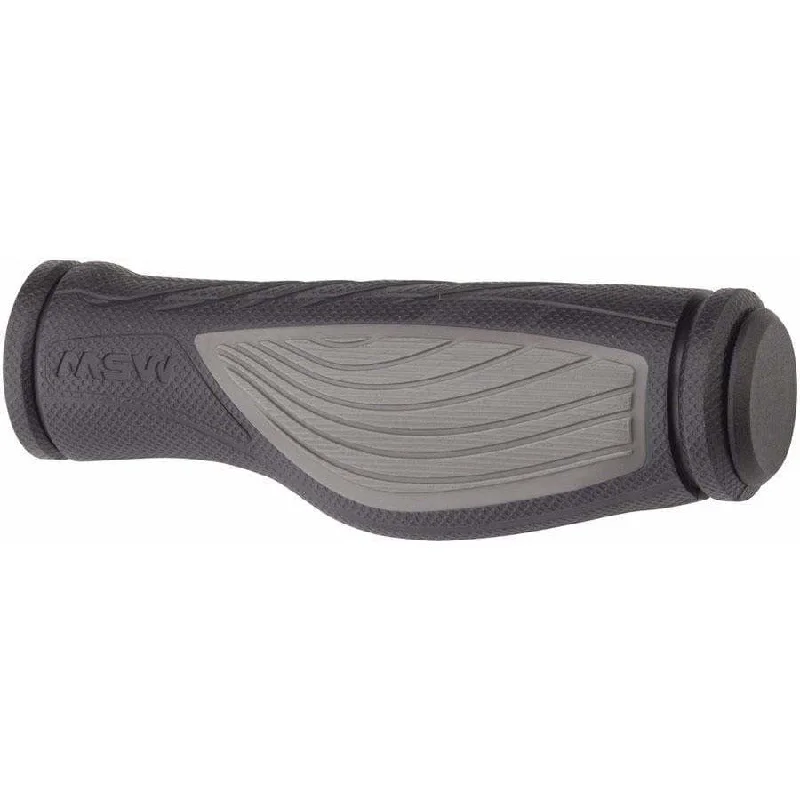 kids reinforced bike grips-Ergonomic (EFG-100) Bike Handlebar Grips - Black/Gray,