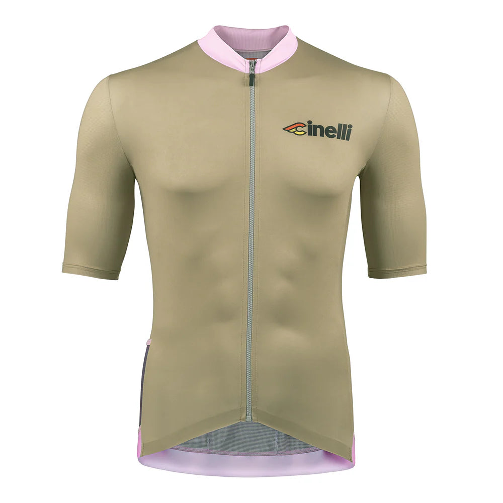 cycling clothing with faint badges-Maglia Cinelli Tempo - Verde