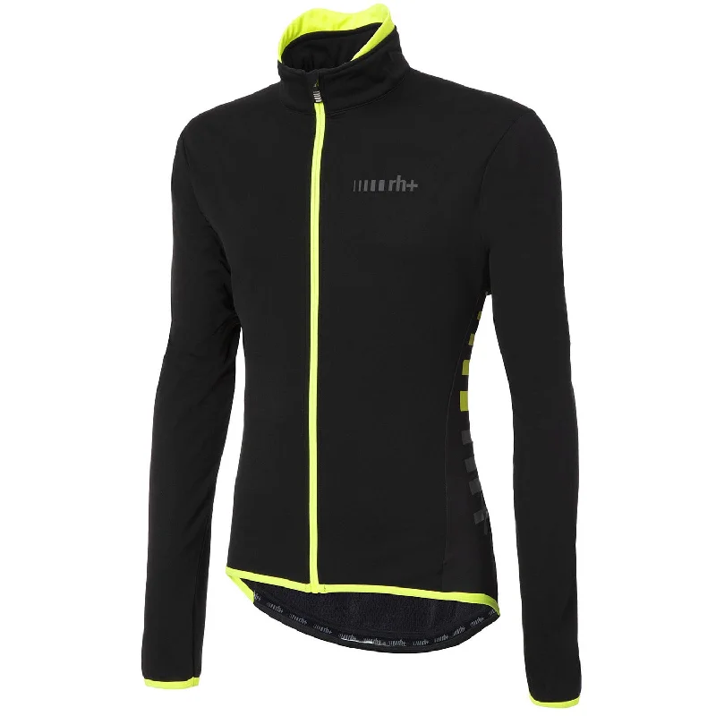 cycling clothing with storm layer-Giacca Rh+ Logo - Nero giallo