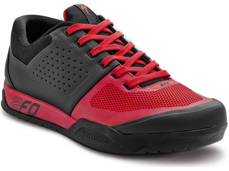 cycling clothing with lean style-Specialized 2FO Flat MTB Shoe - Blk/Red 39