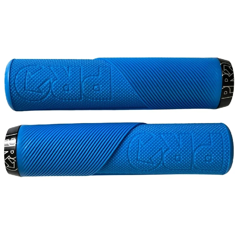 modern youth bicycle grips-Pro Lock On Trail Grips - Blue